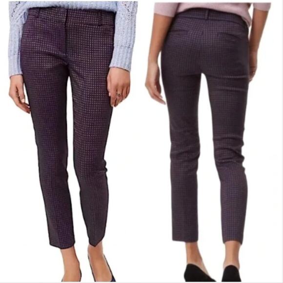 LOFT Women's Marisa Skinny Dress Pants Violet Mist Size 6 - Picture 1 of 8